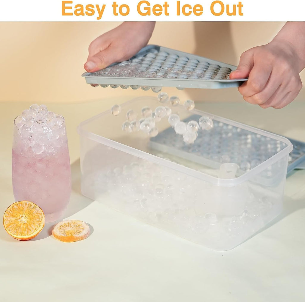104 X 4pcs Mini Ice Cube Trays & Ice Bin & Ice Scoop