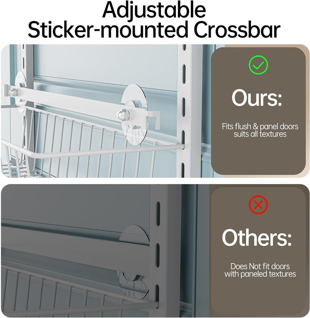 6-Tier Over The Door Adjustable Pantry Door Organizer