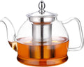 Glass Teapot with Removable Infuser, Stovetop Safe Tea Kettle- 33 Oz or 50 Oz