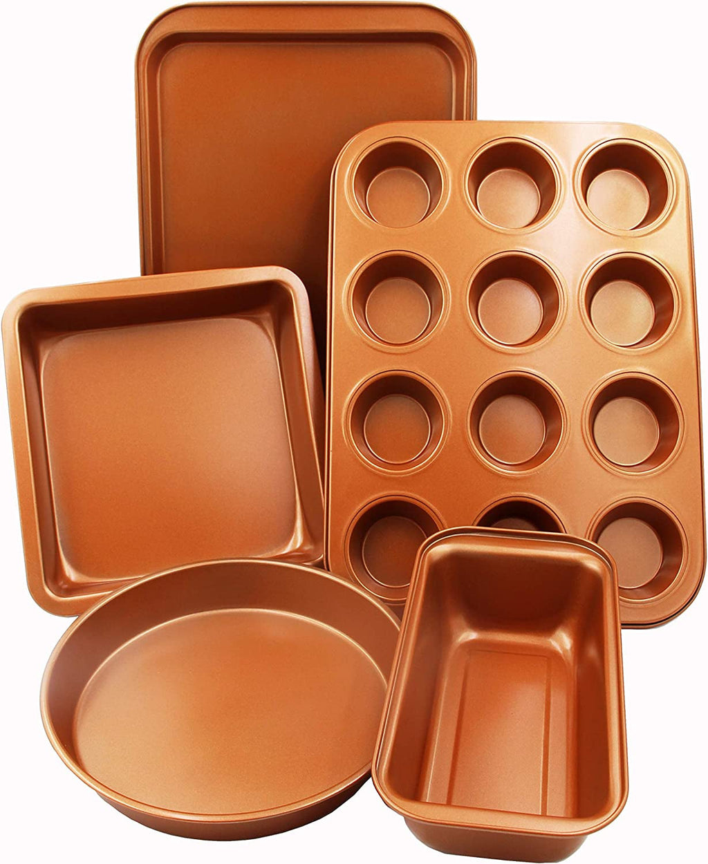 3 or 5 Pcs Bakeware Set- Organic Eco Friendly Nonstick Coating