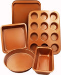 3 or 5 Pcs Bakeware Set- Organic Eco Friendly Nonstick Coating