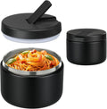 Insulated Vacuum Food Jar with Buckle Lid, Wide Mouth Soup Thermo. Leakproof & Stainless Steel Container- 19 oz or 12 oz