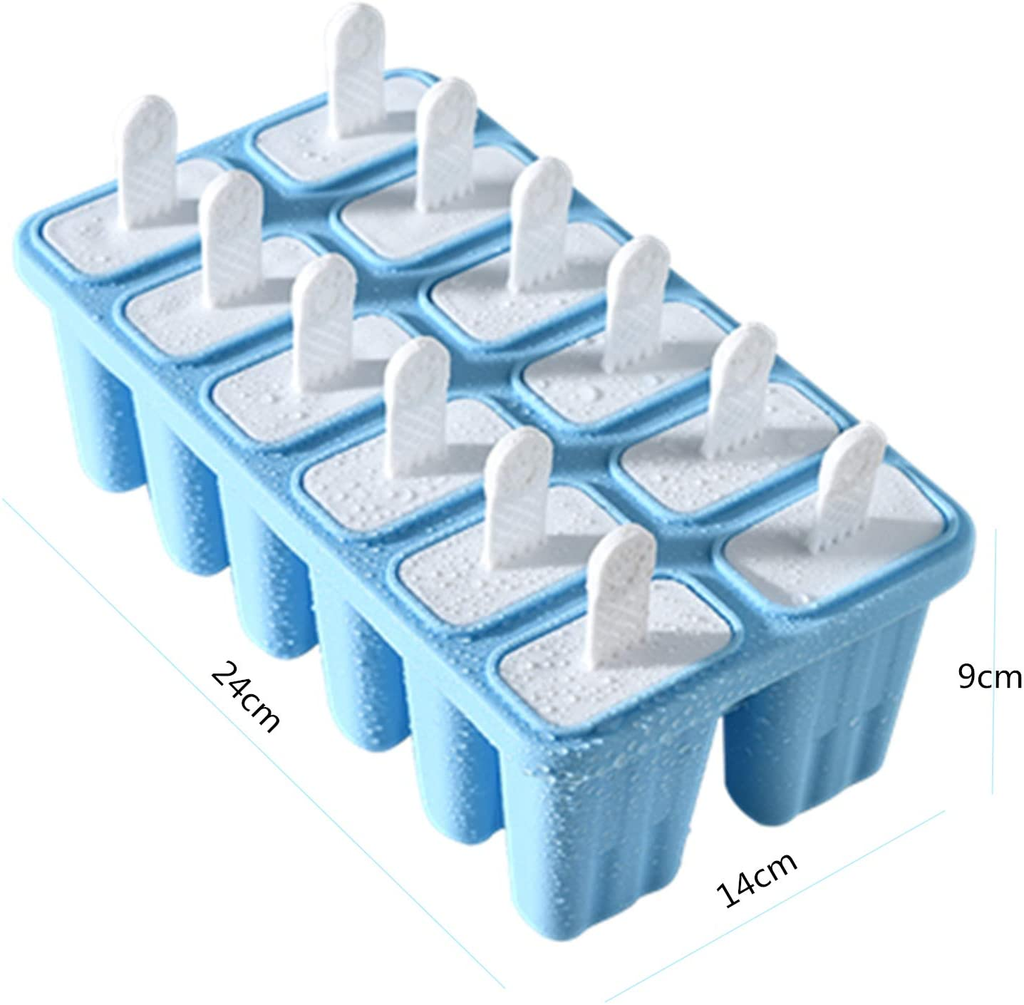 6, 10 Or 12 Pieces Reusable Silicone Popsicle Molds - Easy Release