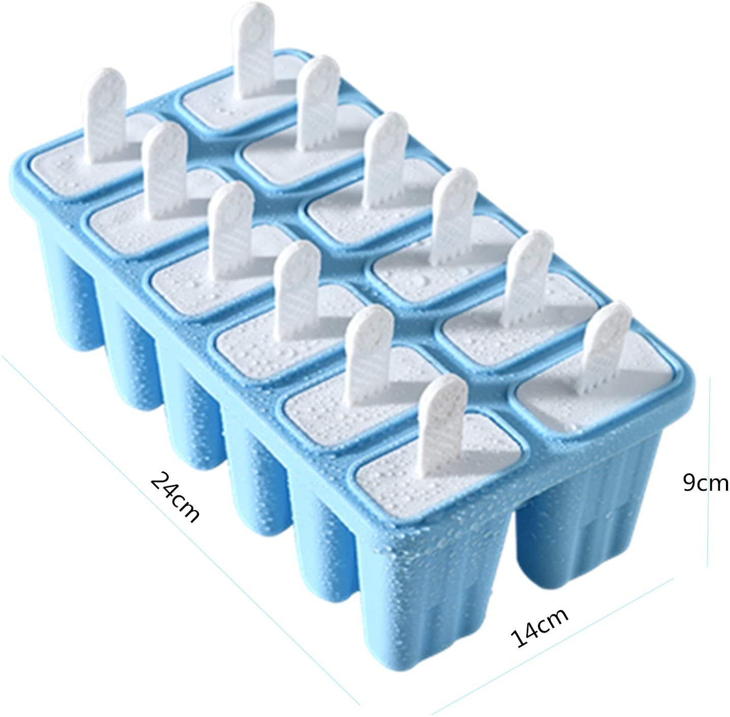 6, 10 Or 12 Pieces Reusable Silicone Popsicle Molds - Easy Release