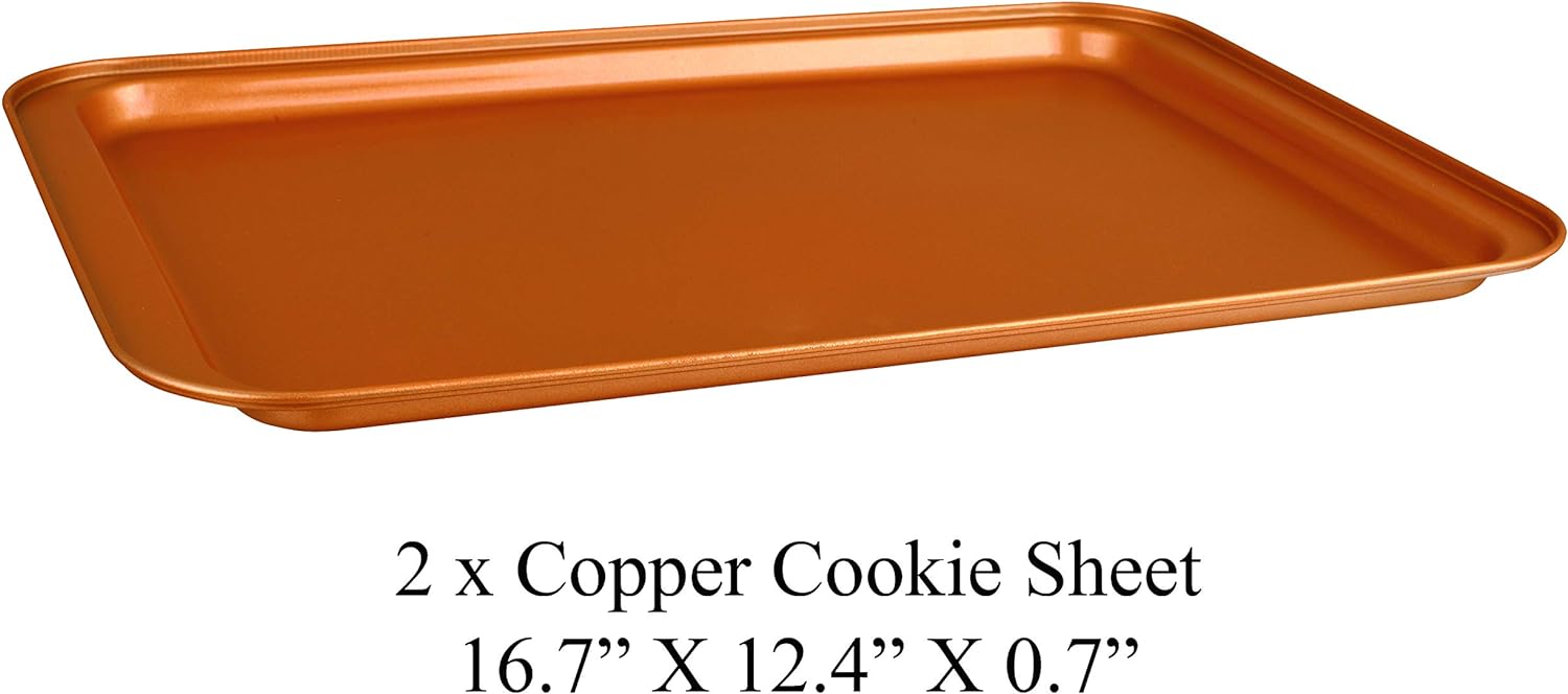 3 or 5 Pcs Bakeware Set- Organic Eco Friendly Nonstick Coating