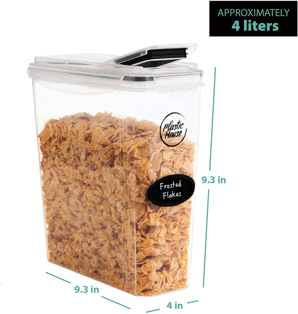 4L Large Airtight Storage Container Set With Durable Lids