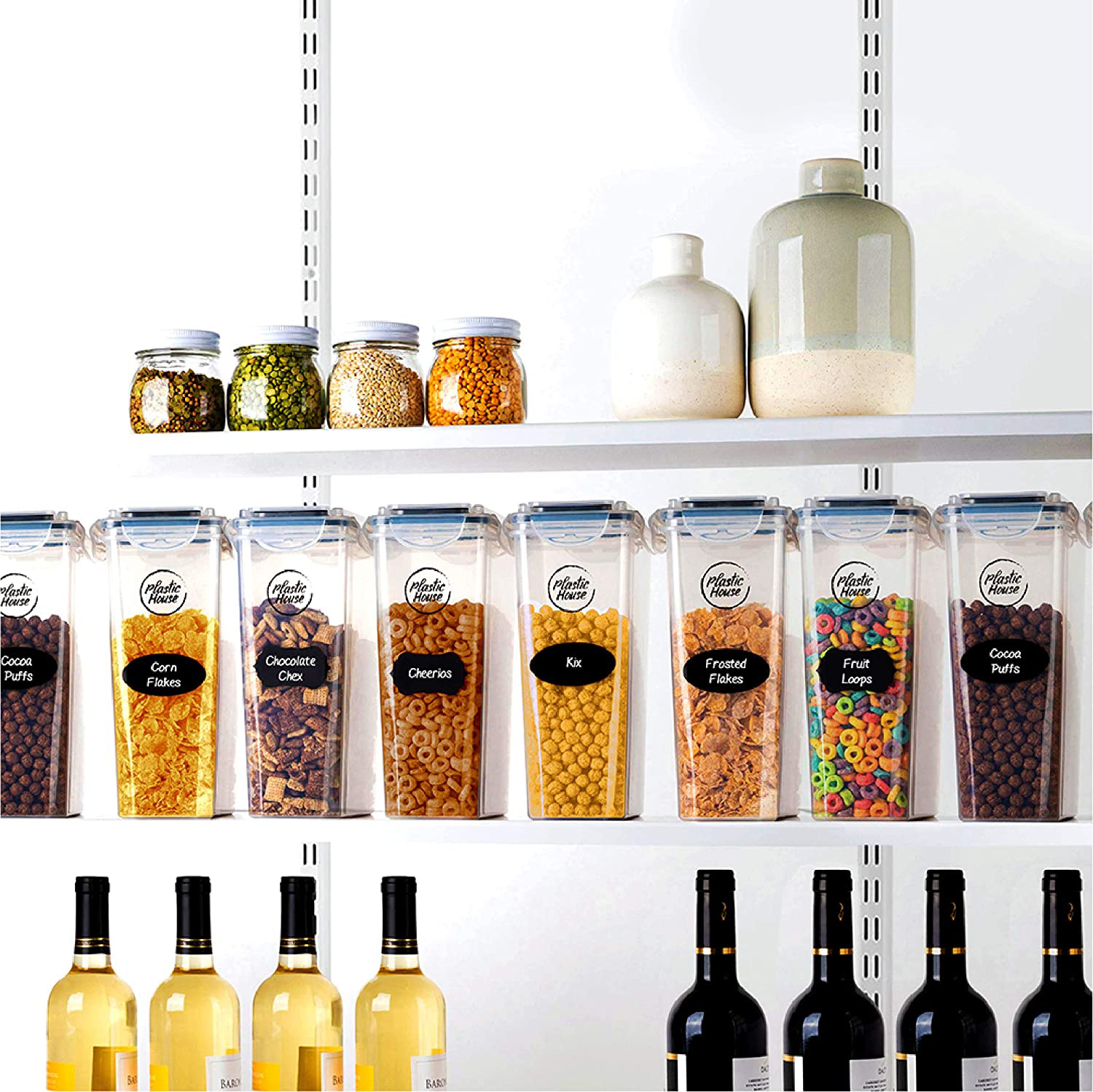 4L Large Airtight Storage Container Set With Durable Lids