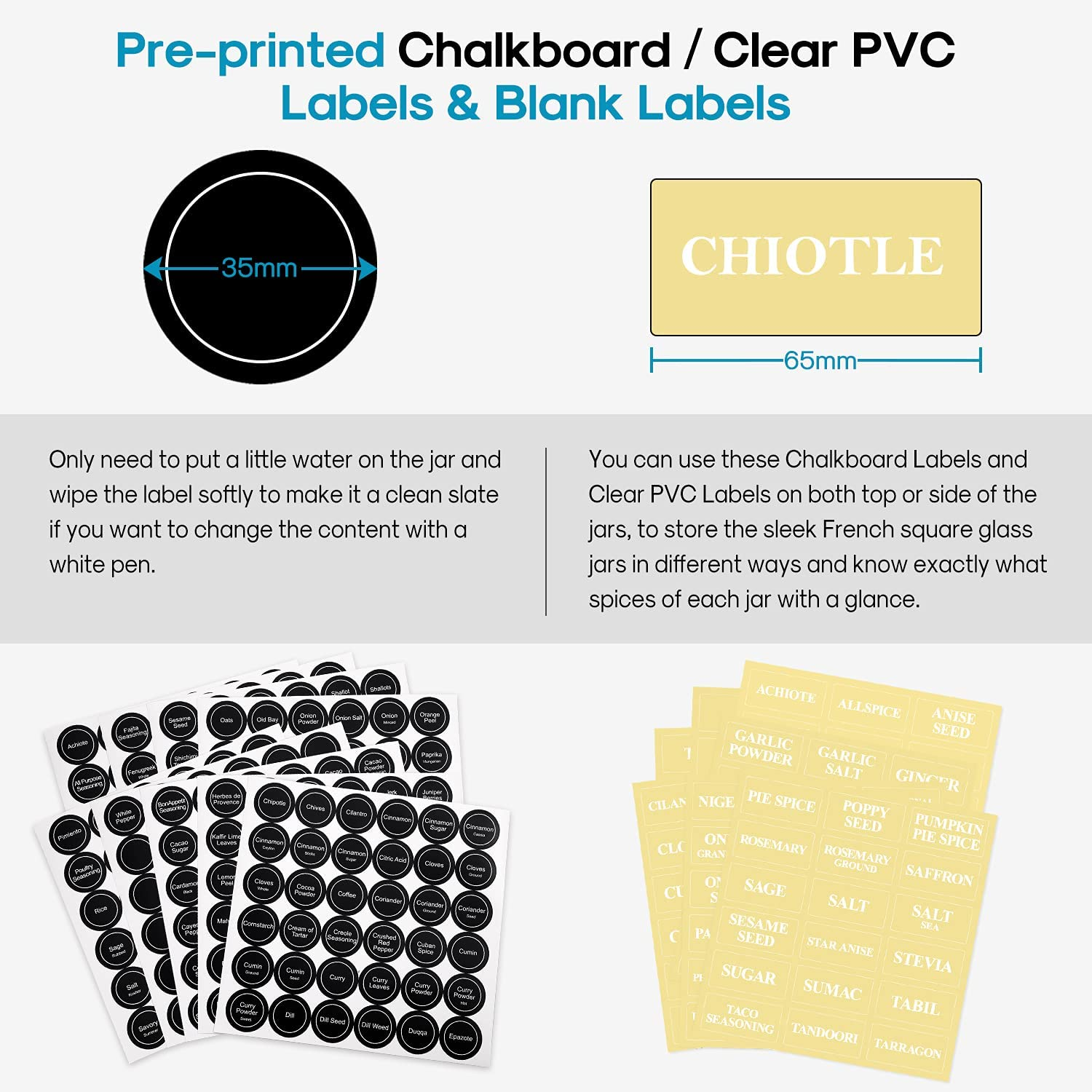 24 Pcs, 4oz Glass Spice Jars/Bottles With Spice Labels, Shaker Lids & Airtight Metal Caps - Silicone Collapsible Funnel Included