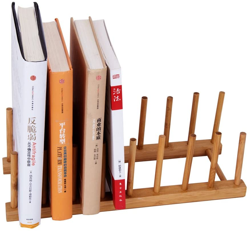 Bamboo Dish Plate, Bowl, Cup, Book,Pot Lid, Cutting Board, Drying Rack Or Kitchen Cabinet Organizer