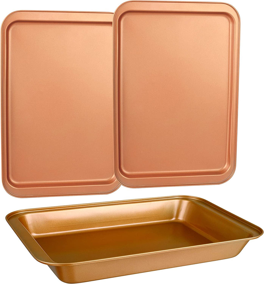 3 or 5 Pcs Bakeware Set- Organic Eco Friendly Nonstick Coating