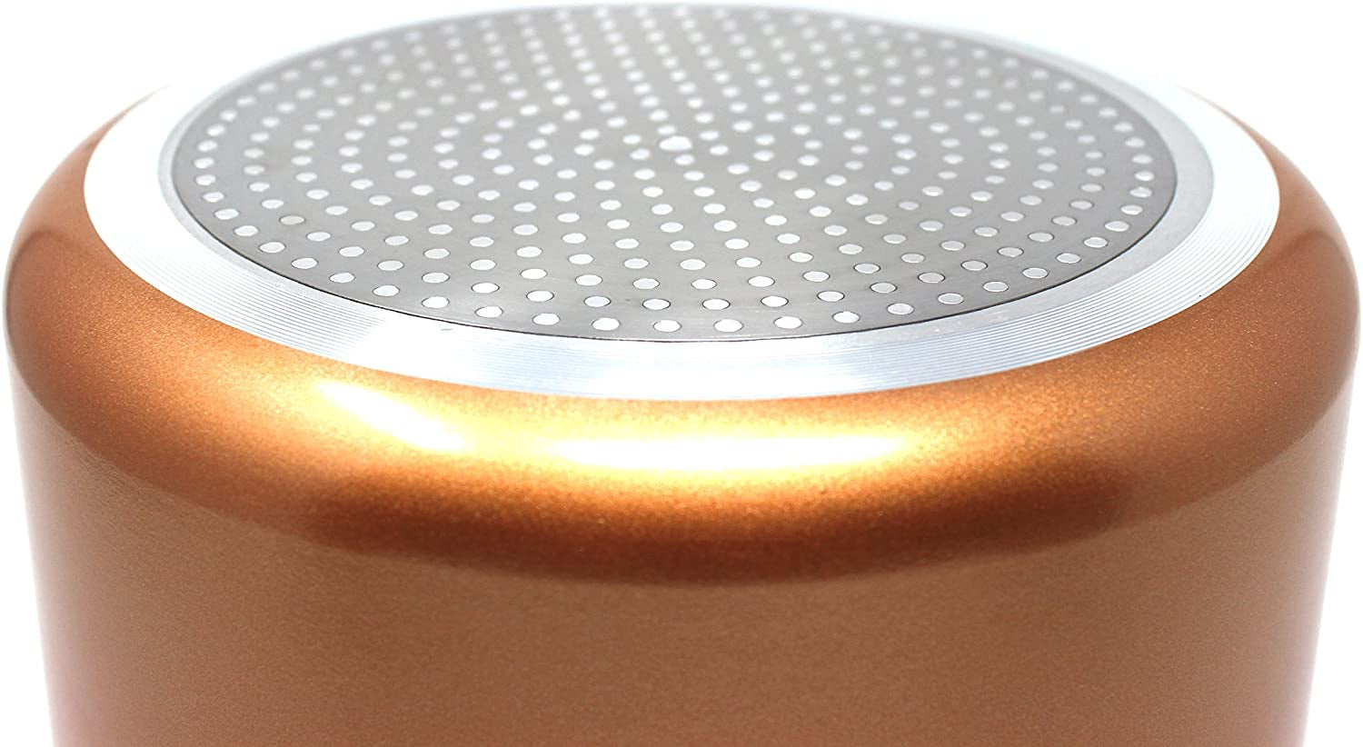 7 QT Copper, Granite, or Sapphire Non Stick Stock Pot Casserole (Induction Compatible) With Glass Lid