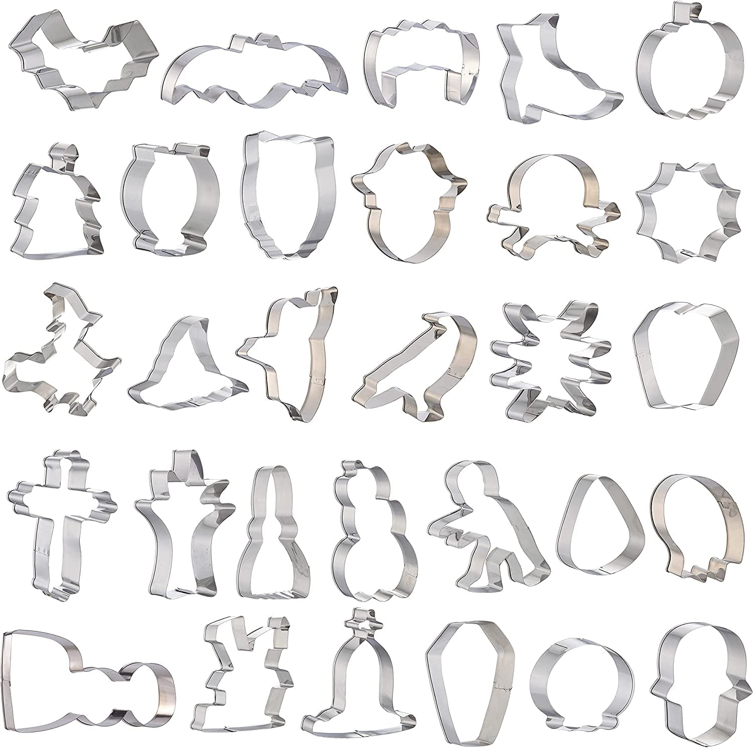 Mega 30 PCS Halloween Cookie Cutter Set