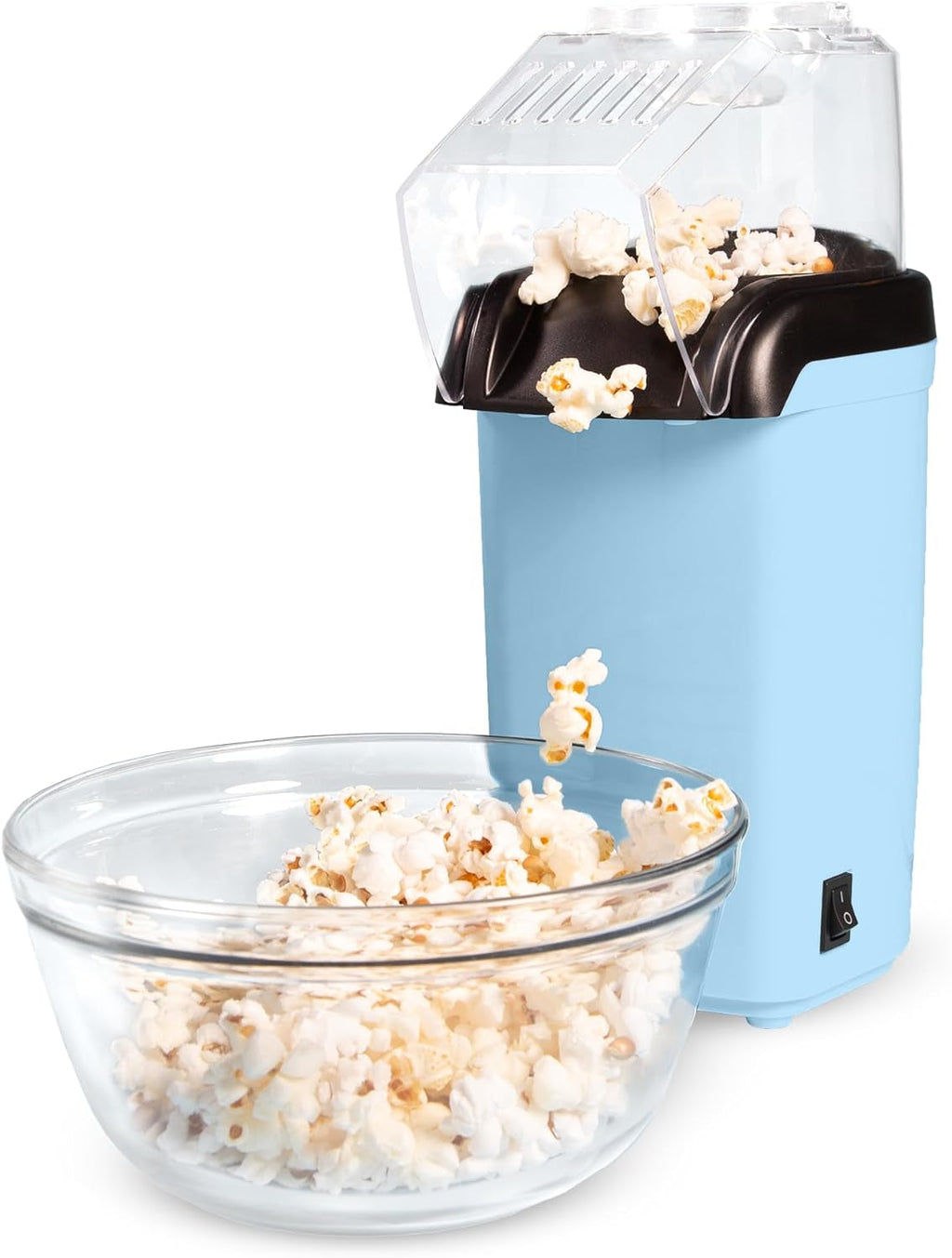 8 Cups Fast & Easy Hot Air Popcorn Popper,  Built-In Measuring Cup and Butter Warmer