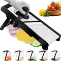 Adjustable Stainless Steel Mandoline Slicer, Chopper  Julienne Cutter with Free Cut-Resistant Gloves