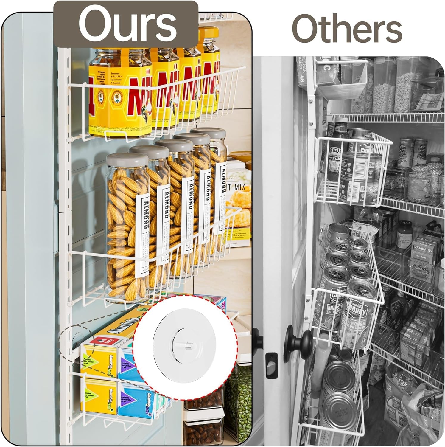 6-Tier Over The Door Adjustable Pantry Door Organizer