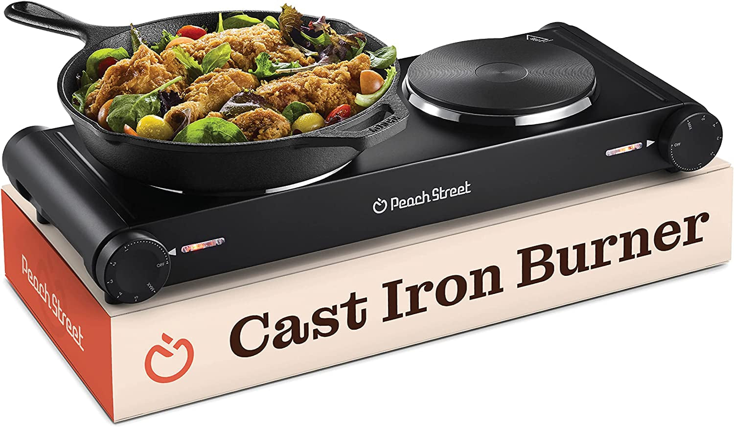 Electric Cast Iron Stovetop Hot Plate For Cooking- 1500W Single OR 1800W Double
