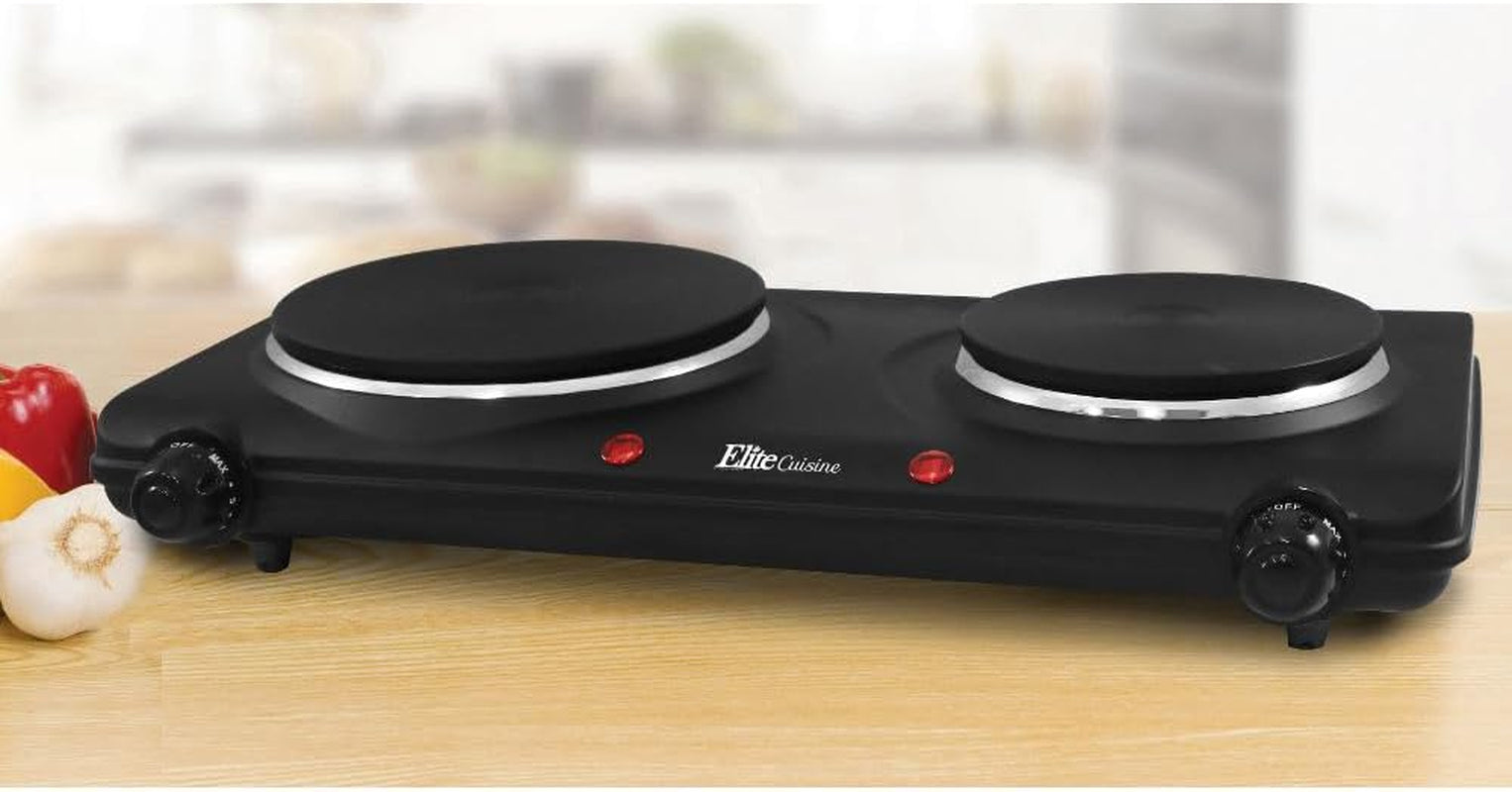 Countertop Double Or Single Cast Iron Burner, 1500 or 1000 Watts Electric Hot Plate