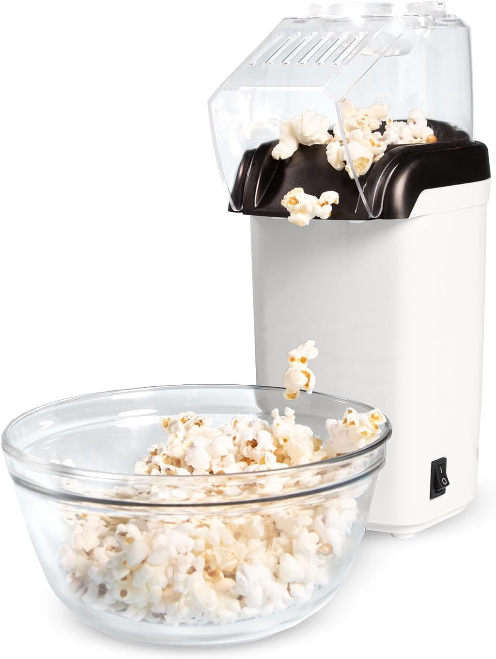 8 Cups Fast & Easy Hot Air Popcorn Popper,  Built-In Measuring Cup and Butter Warmer