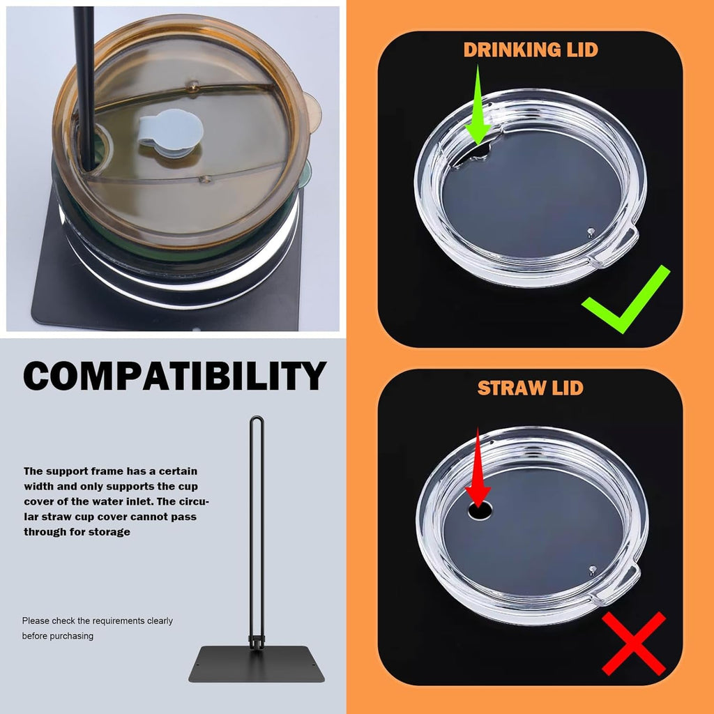 3PC Stacking Tumbler Lid Organizer