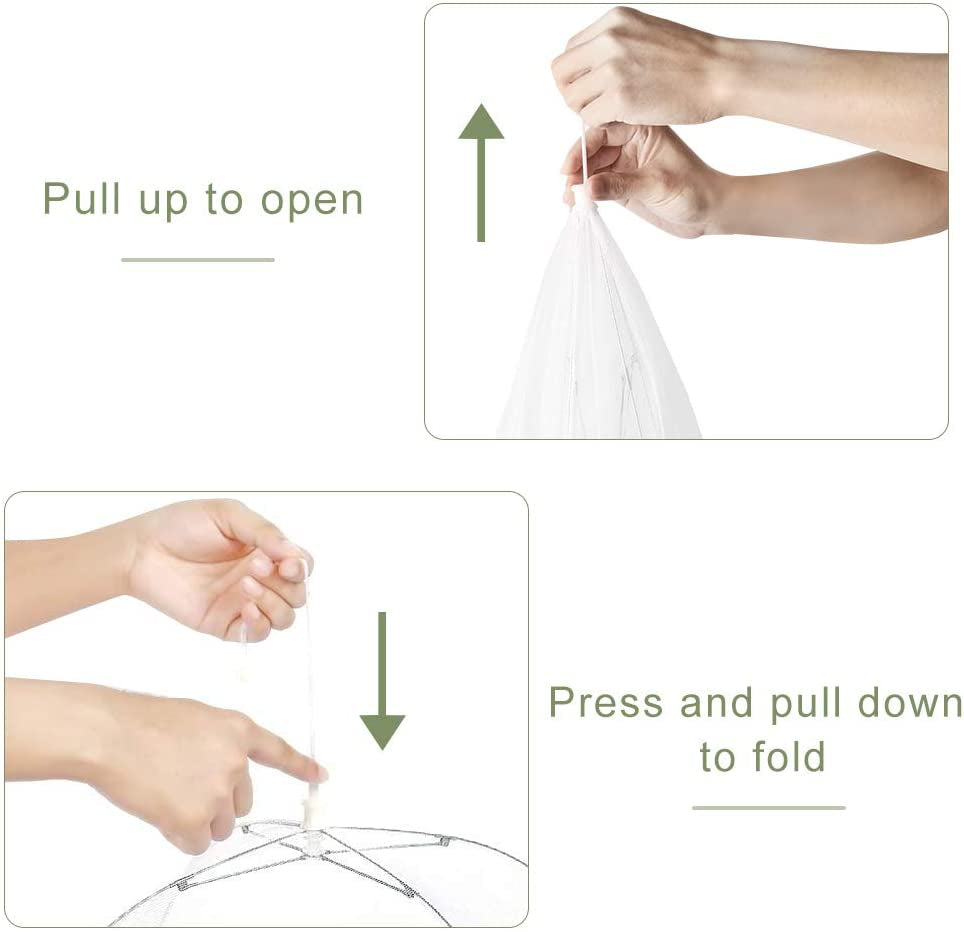 Reusable and Collapsible 3 or 6 Pack Food Covers