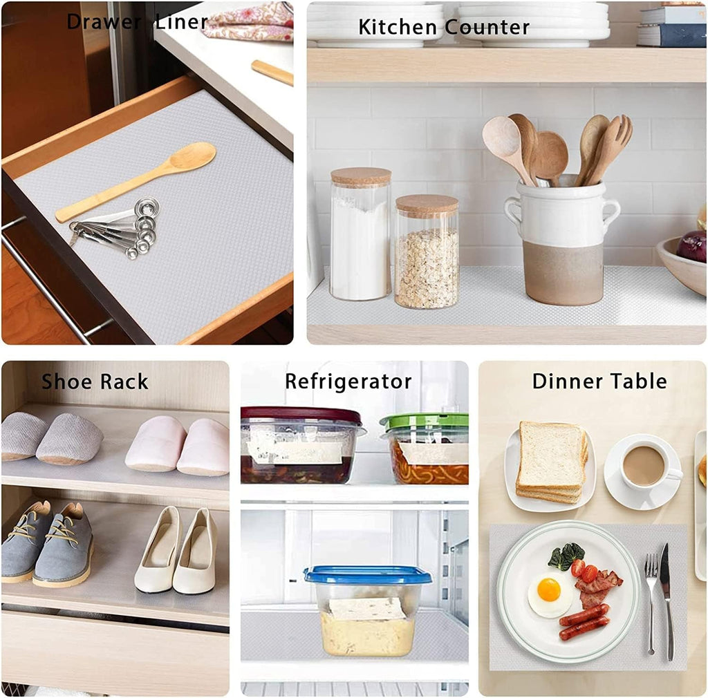 9 Pack Washable Waterproof Fridge Liners and Drawer Mats