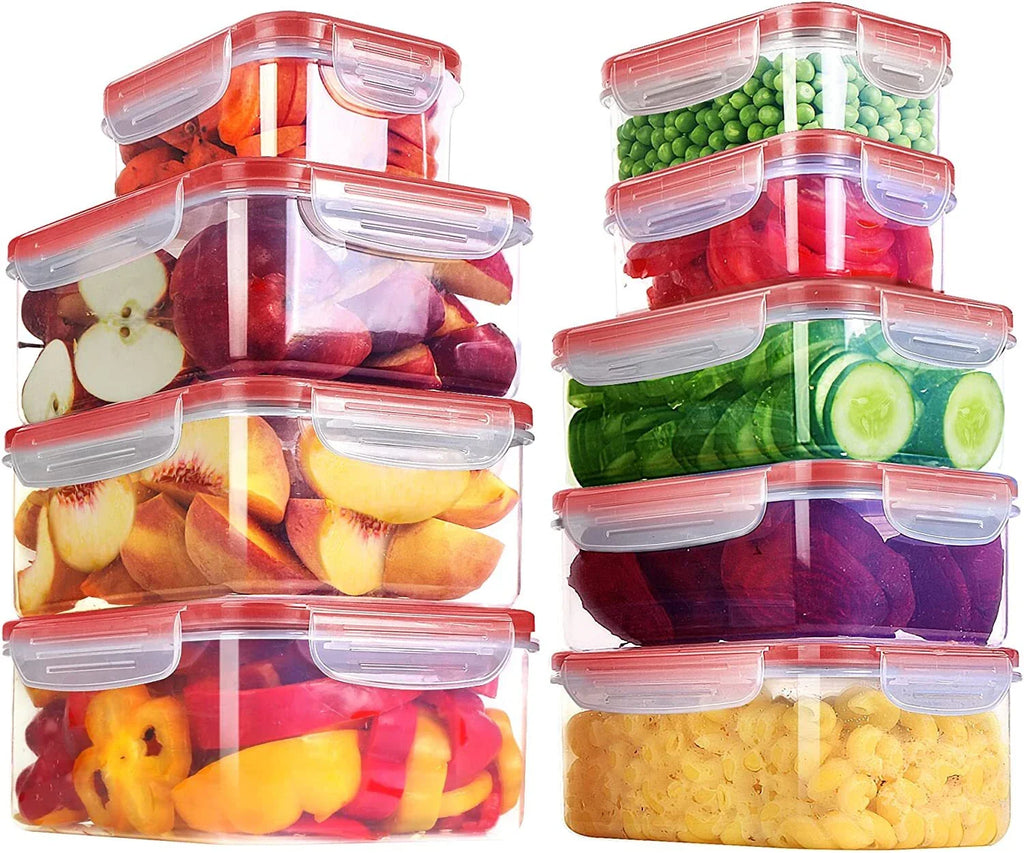 24 Pieces Plastic Food Containers set