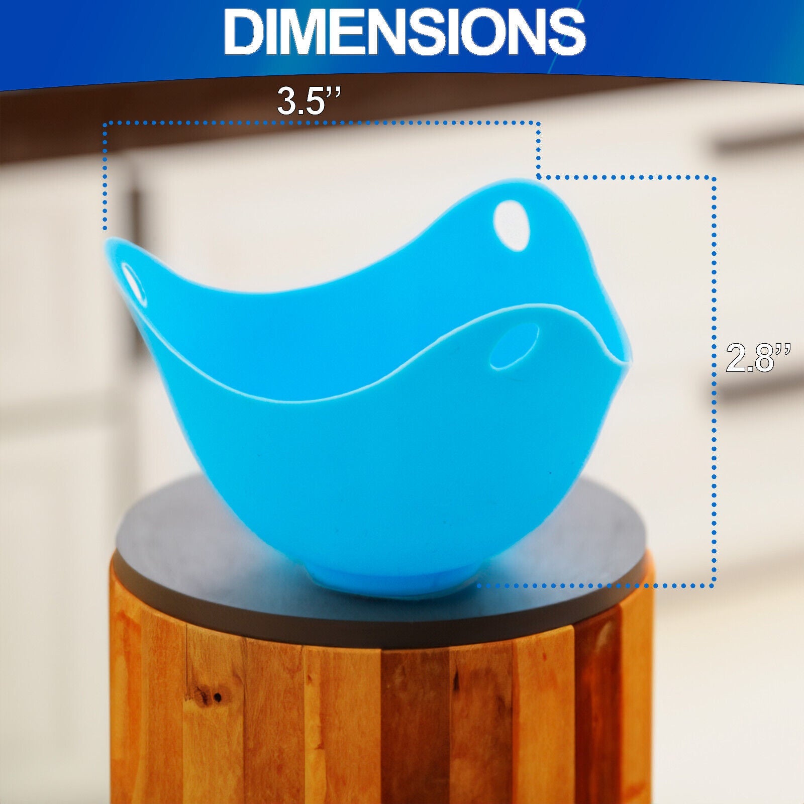 4 or 8 pcs Silicon Egg Poacher Cups- Microwave & Stovetop