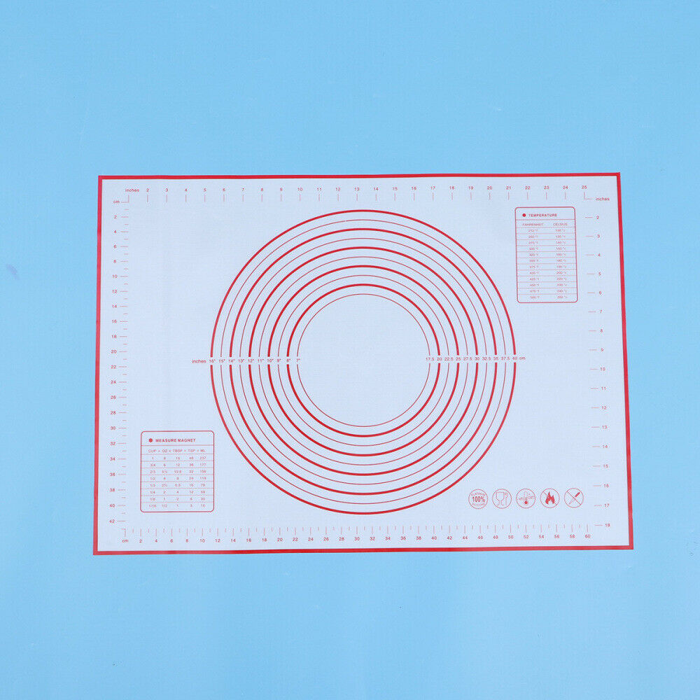 Extra Large 20" x 28" Non Stick Silicone Baking Mat with Measurements