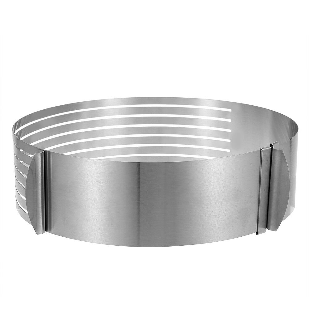 Adjustable 9-12” Pastry, Baking, Mousse Cake Round Ring Cutter, Layer Slicer Mold