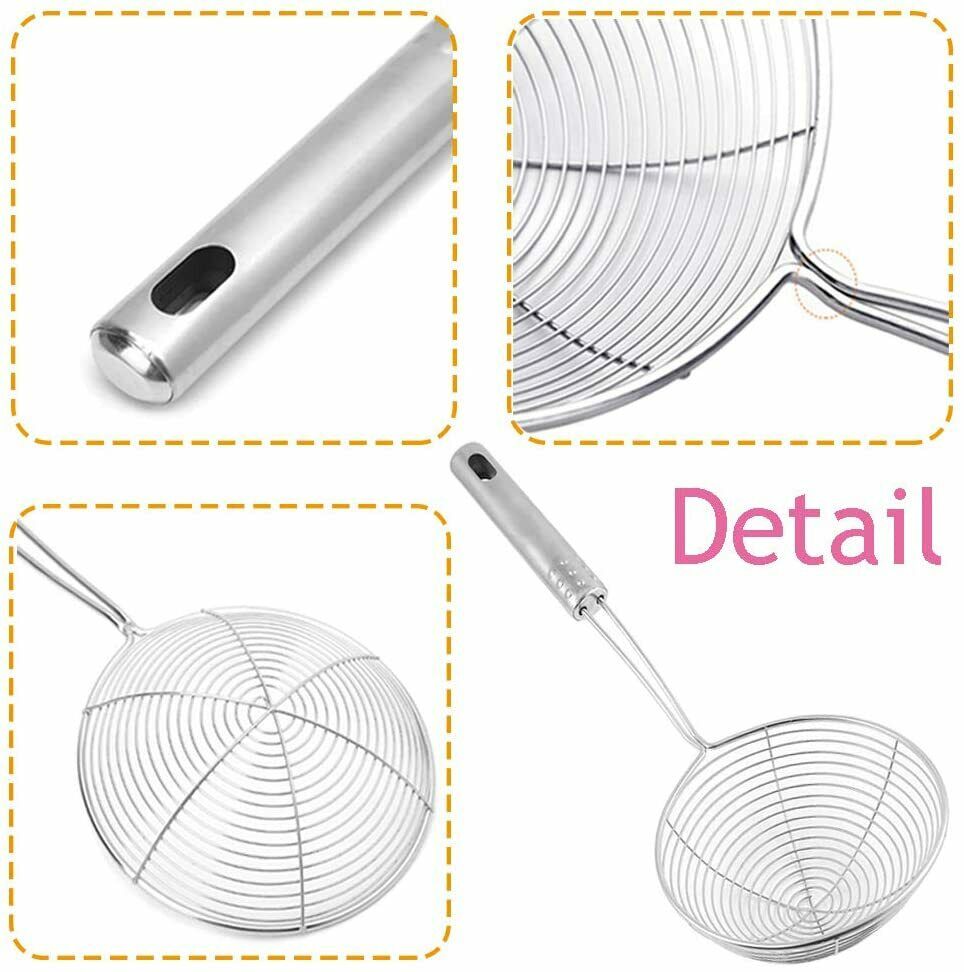 3 Piece Stainless Steel Spider Skimmer