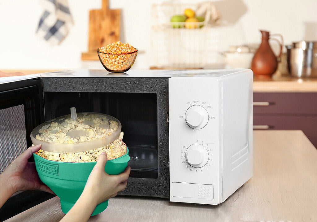 Microwave Silicone, Collapsible Popcorn Popper Maker
