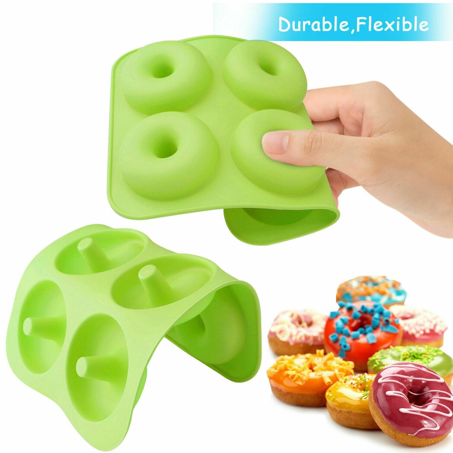 6-Hole Silicone Donut Baking Pan