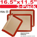3-Pack Silicone, Nonstick, Heat Resistant, Baking Oven Mats