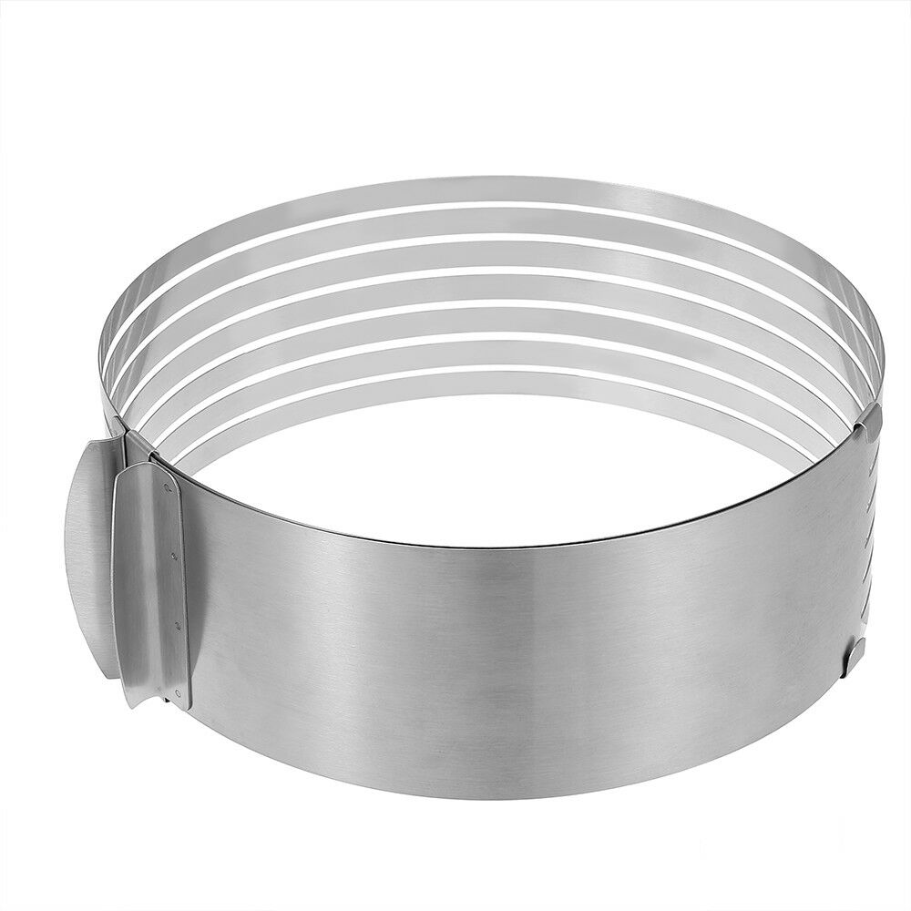 Adjustable 9-12” Pastry, Baking, Mousse Cake Round Ring Cutter, Layer Slicer Mold