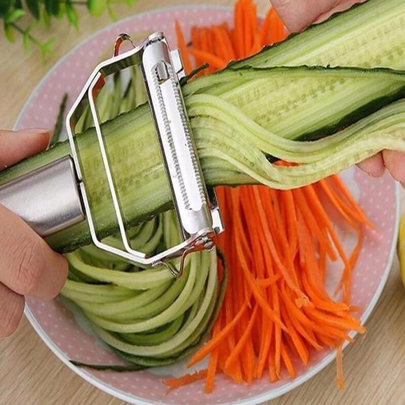 Multifunctional Stainless Steel Vegetable Julienne, Peeler, Cutter, Slicer