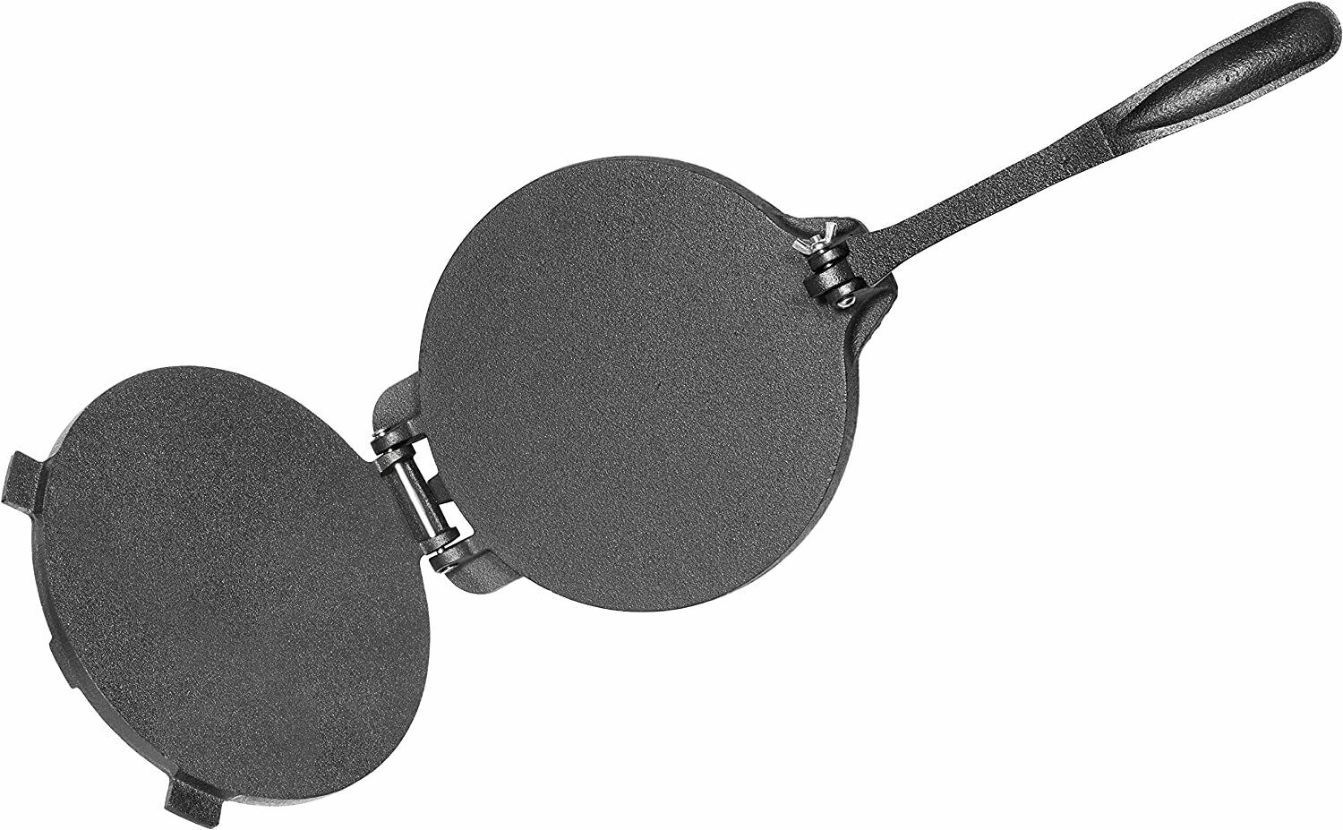 Pre-Seasoned 8" Cast Iron Tortilla Press For Rotis, Quesadilla Maker