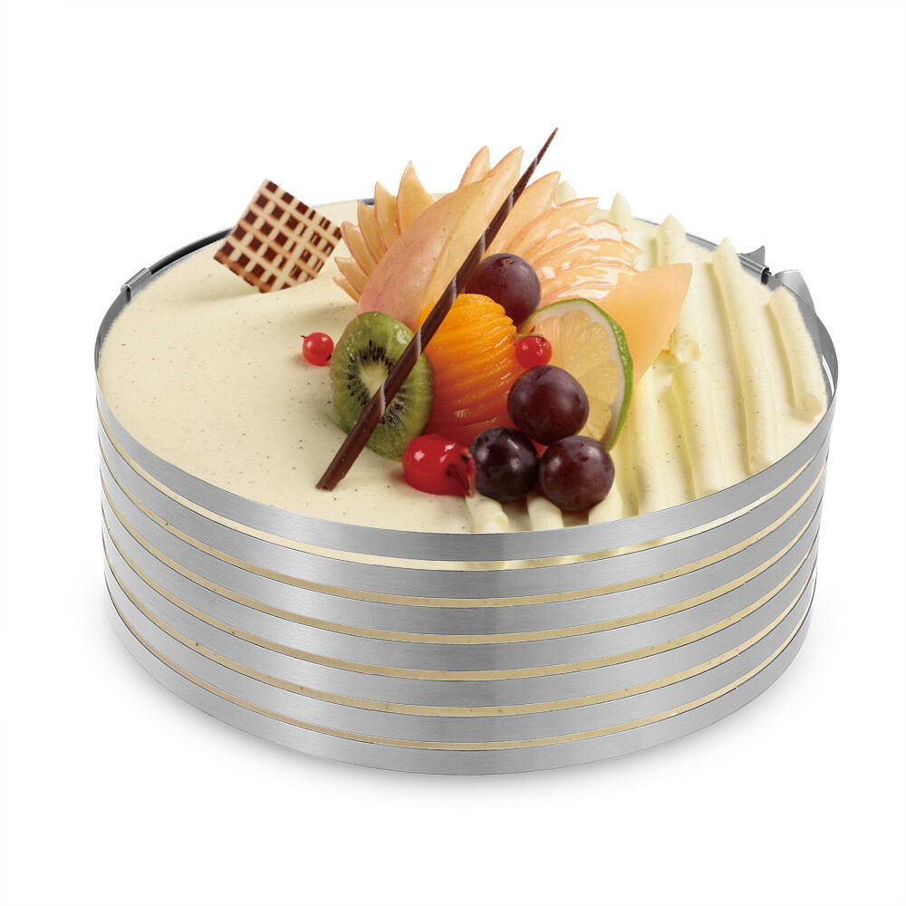 Adjustable 9-12” Pastry, Baking, Mousse Cake Round Ring Cutter, Layer Slicer Mold