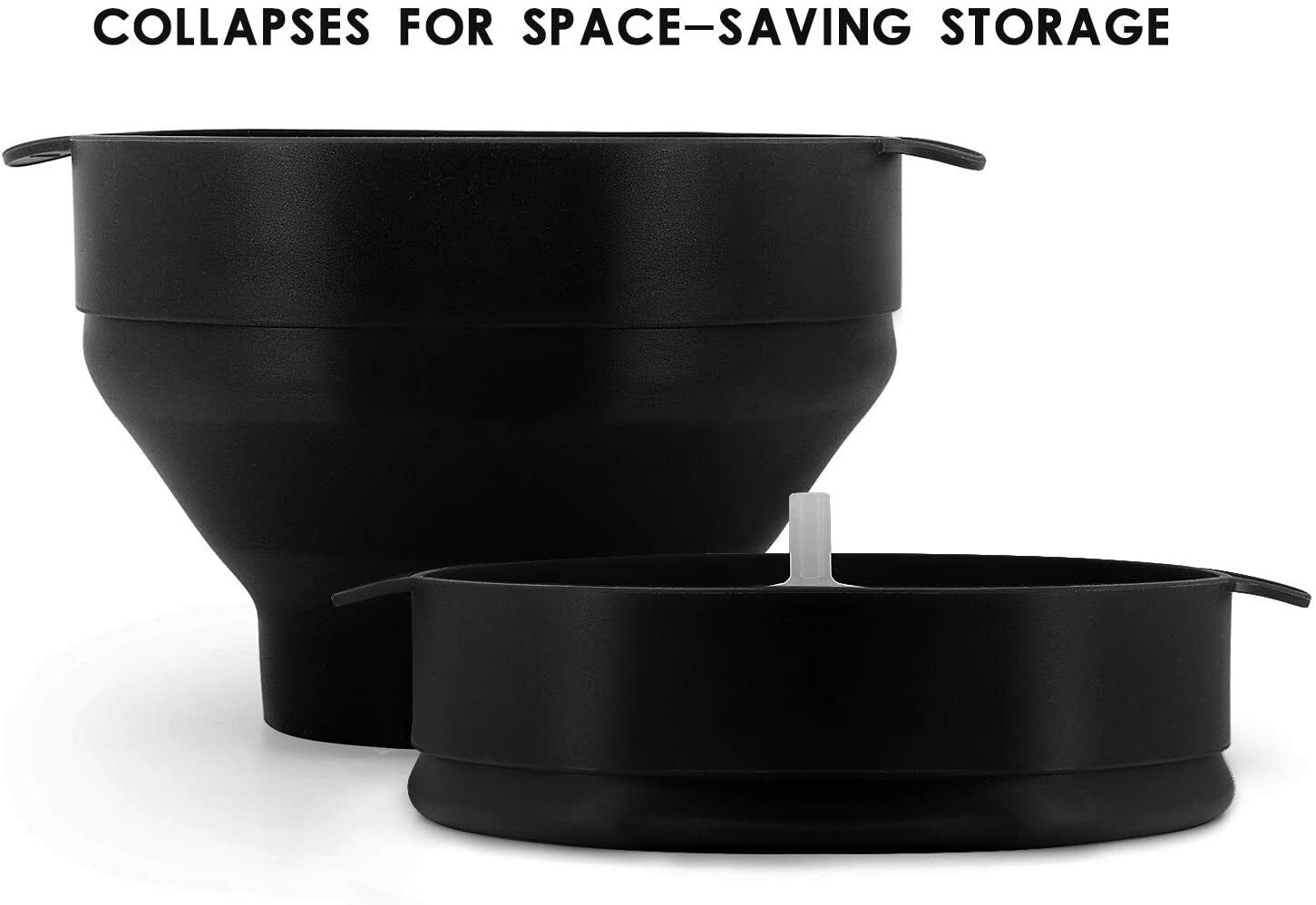 Microwave Silicone, Collapsible Popcorn Popper Maker