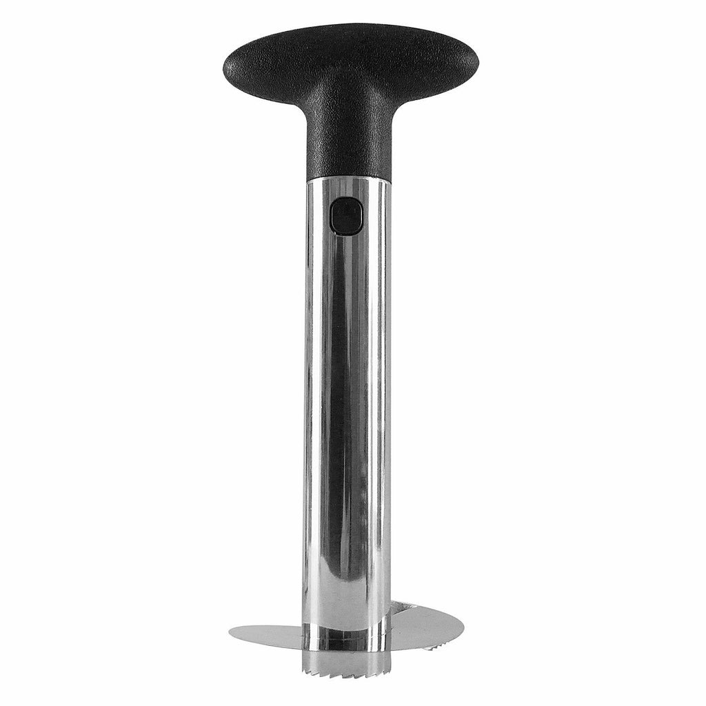 All In One Stainless Steel Pineapple Corer, Slicer, Peeler for Diced Fruit Rings.