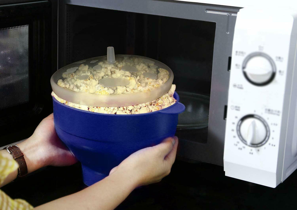 Microwave Silicone, Collapsible Popcorn Popper Maker