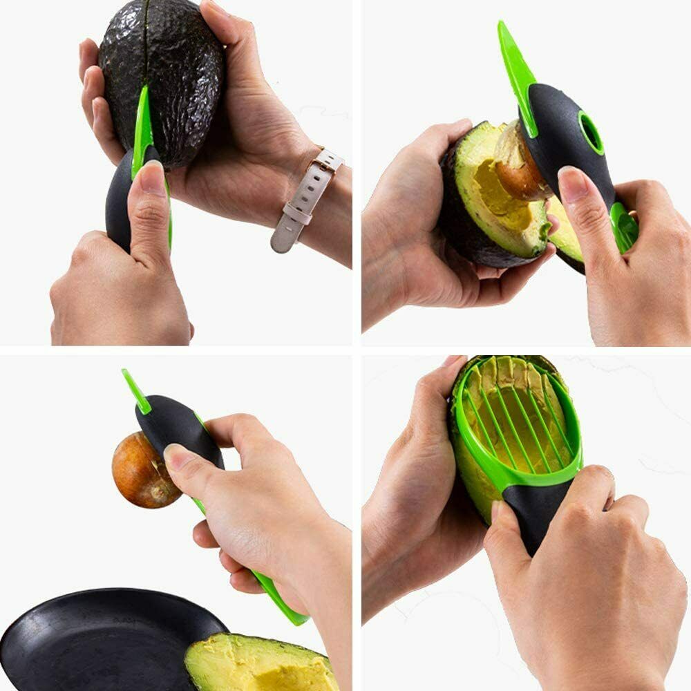 3 in 1 Fruit & Avocado Cutter, Pitter, Slicer And Peeler