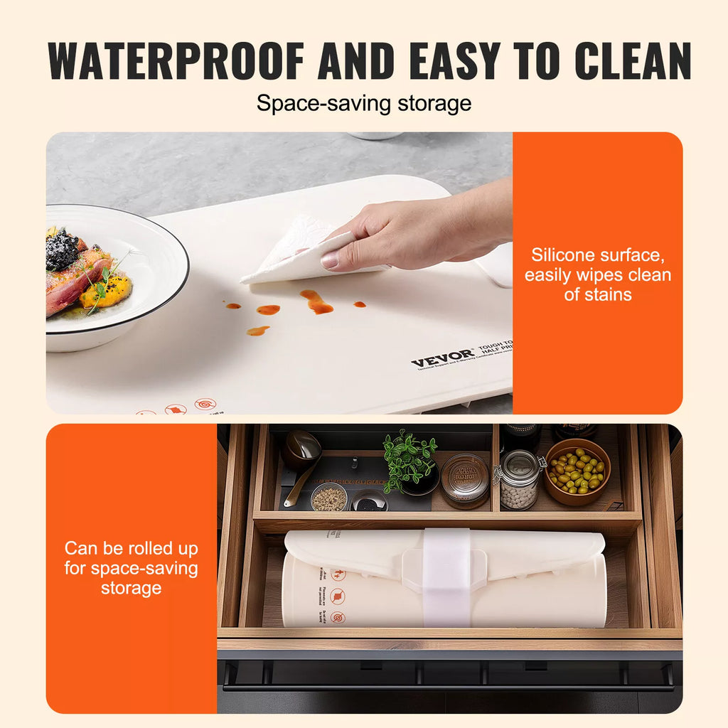 Electric Warming Tray Rollable Buffet Food Warming Mat w/ Temp Control