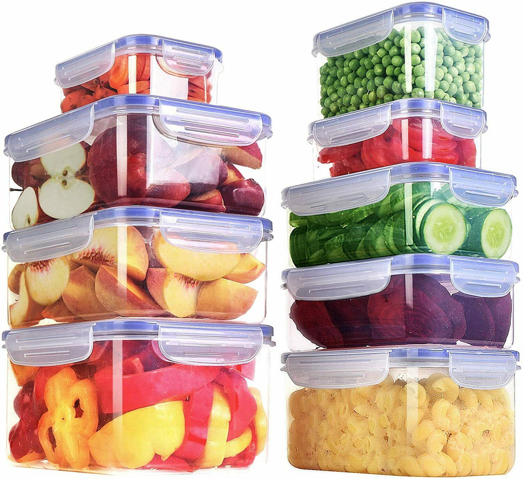 24 Pieces Plastic Food Containers set