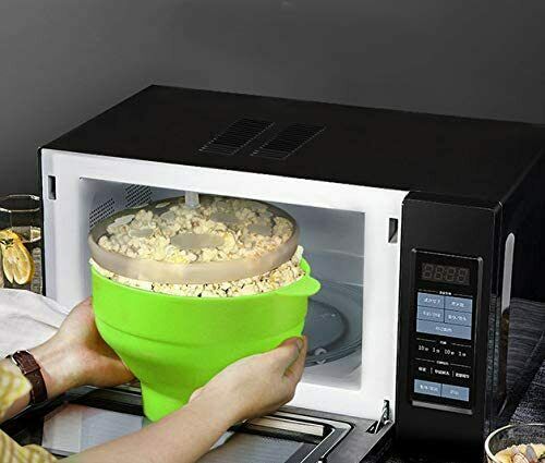 Microwave Silicone, Collapsible Popcorn Popper Maker