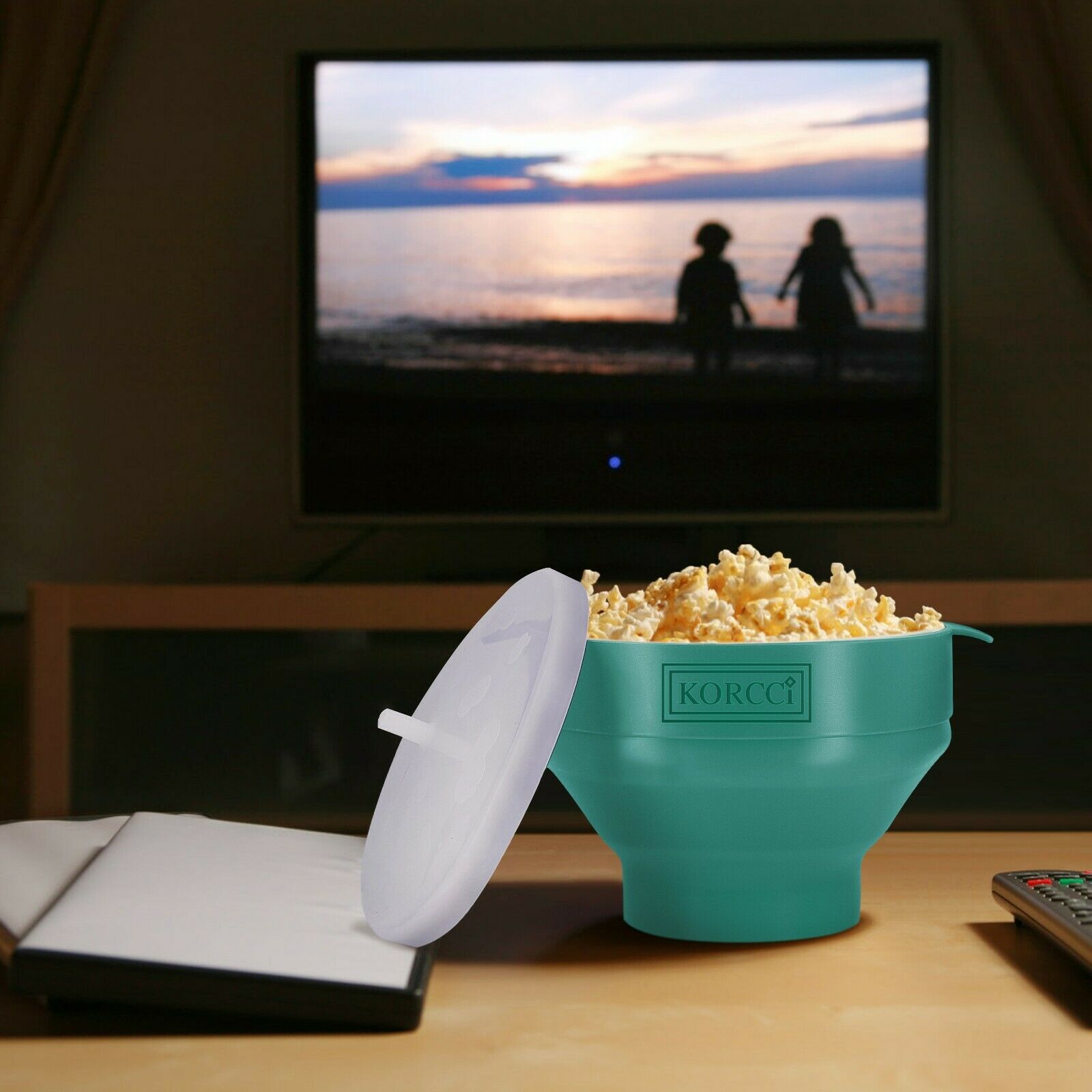 Microwave Silicone, Collapsible Popcorn Popper Maker