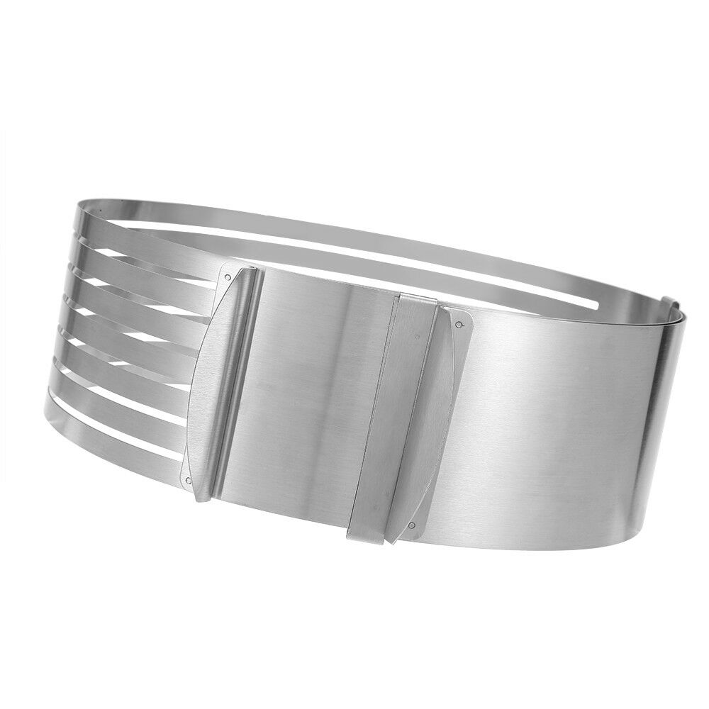 Adjustable 9-12” Pastry, Baking, Mousse Cake Round Ring Cutter, Layer Slicer Mold