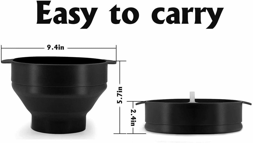 Microwave Silicone, Collapsible Popcorn Popper Maker