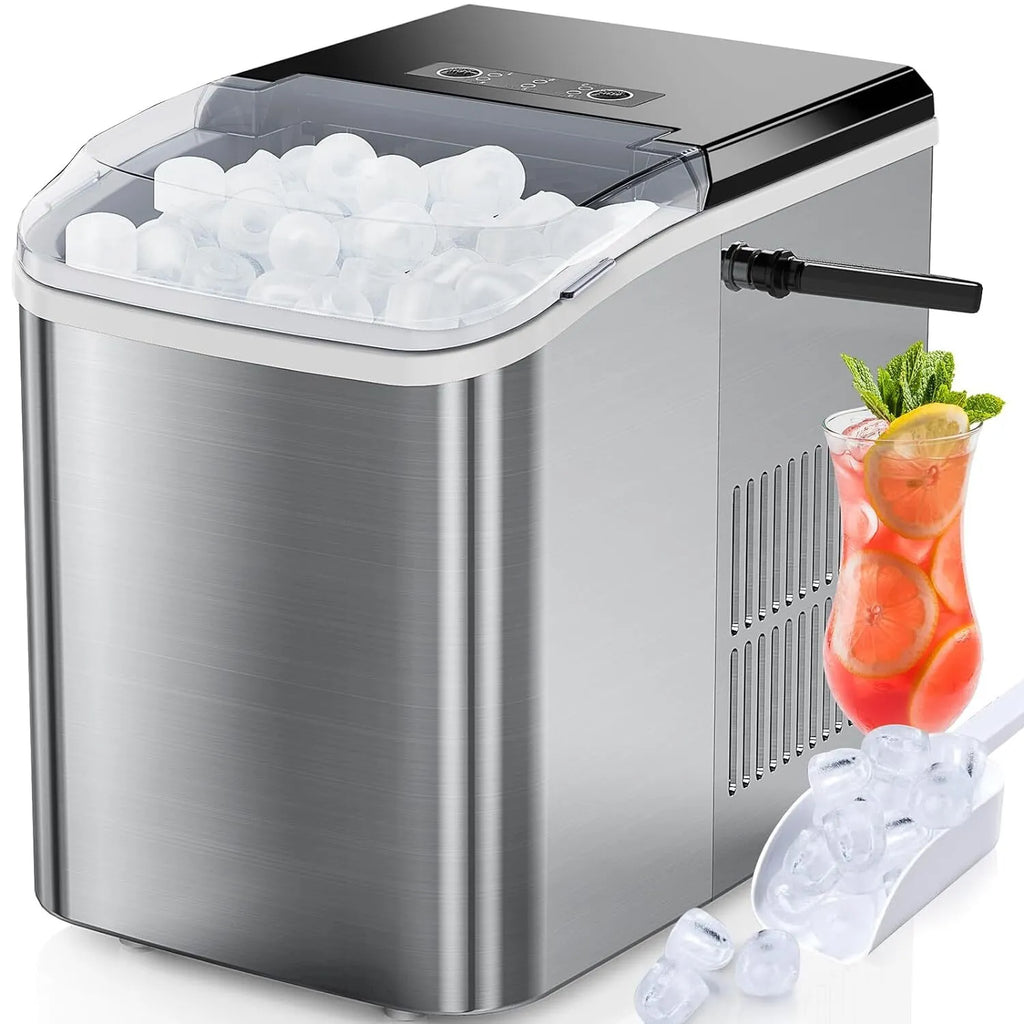 Countertop Ice Maker Portable Ice Machine with Ice Scoop 26lbs/24hrs