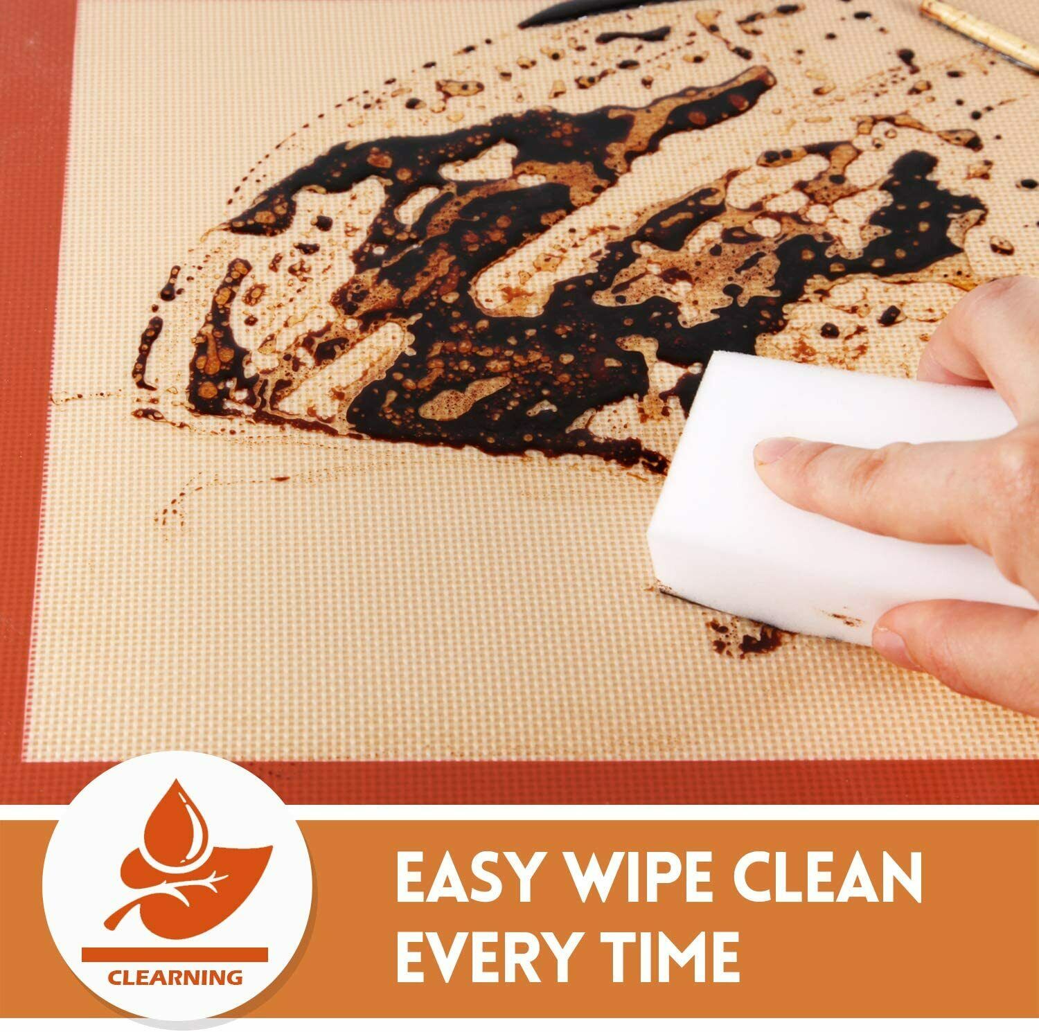 3-Pack Silicone, Nonstick, Heat Resistant, Baking Oven Mats