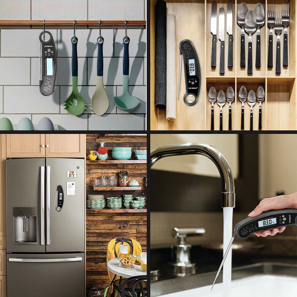 Instant Read Digital LCD Cooking (BBQ & Meat) Food Thermometer